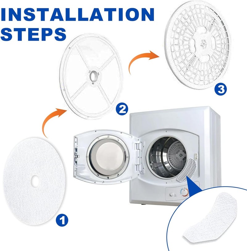 SETEAMS Store (20 Pack) Dryer Intake & Exhaust Vent Filter Set - 16 Intake + 4 Vent Air Filters for Efficient Lint Trapping & Fire Prevention - Fits Most Dryers - Image 4